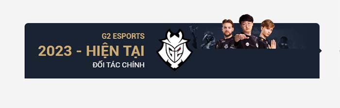 M88 hợp tác cùng G2 ESPORTS